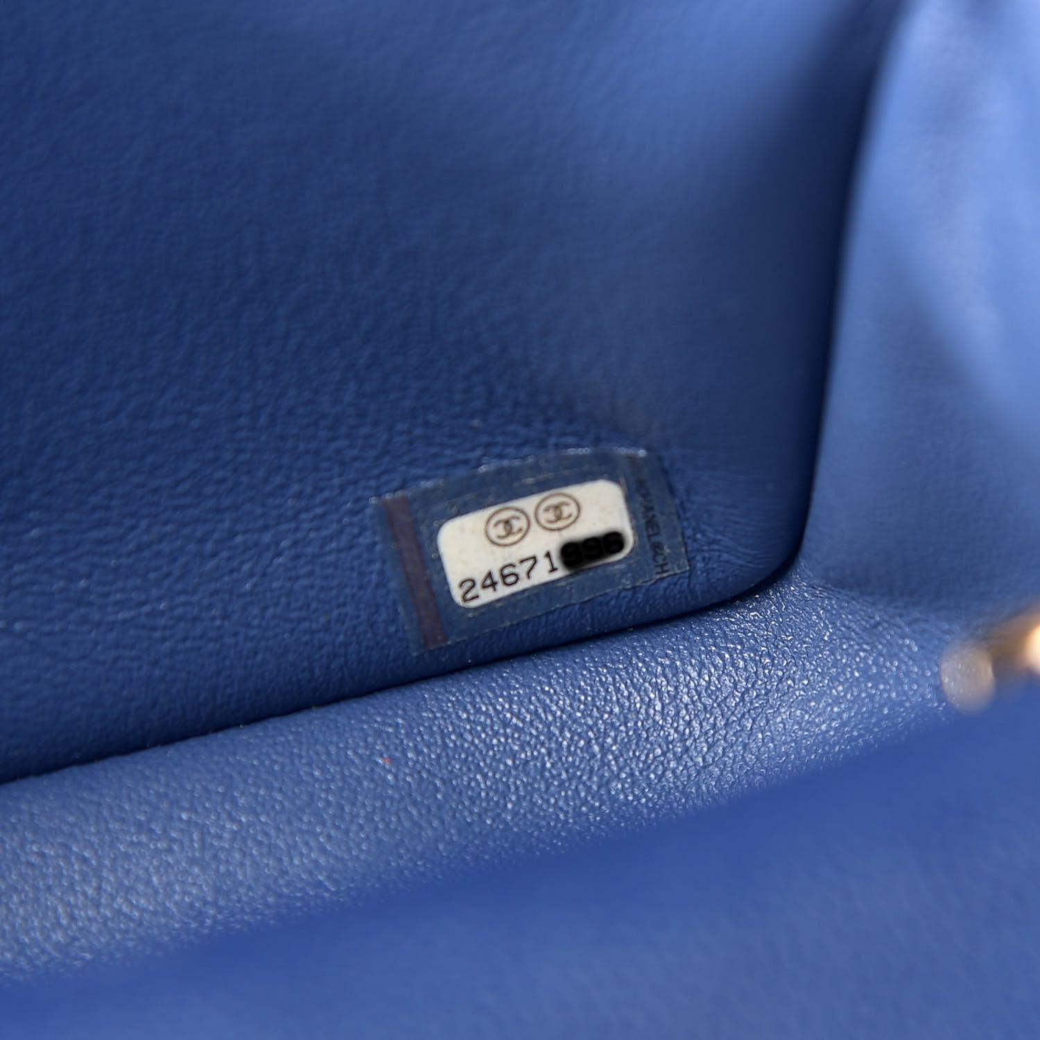 Chanel Caviar Quilted Mini Rectangular Flap Blue 7 of 10