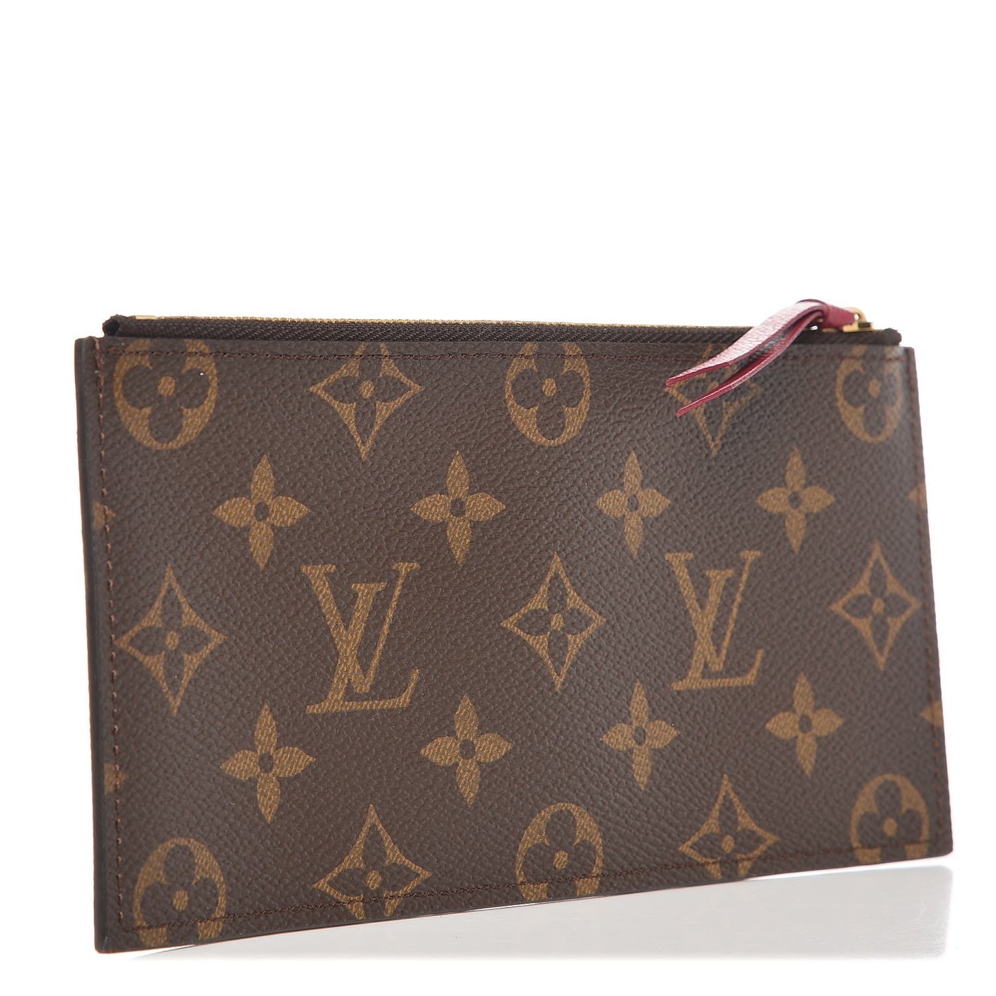 Monogram Felicie Chain Wallet Zippered Insert Fuchsia