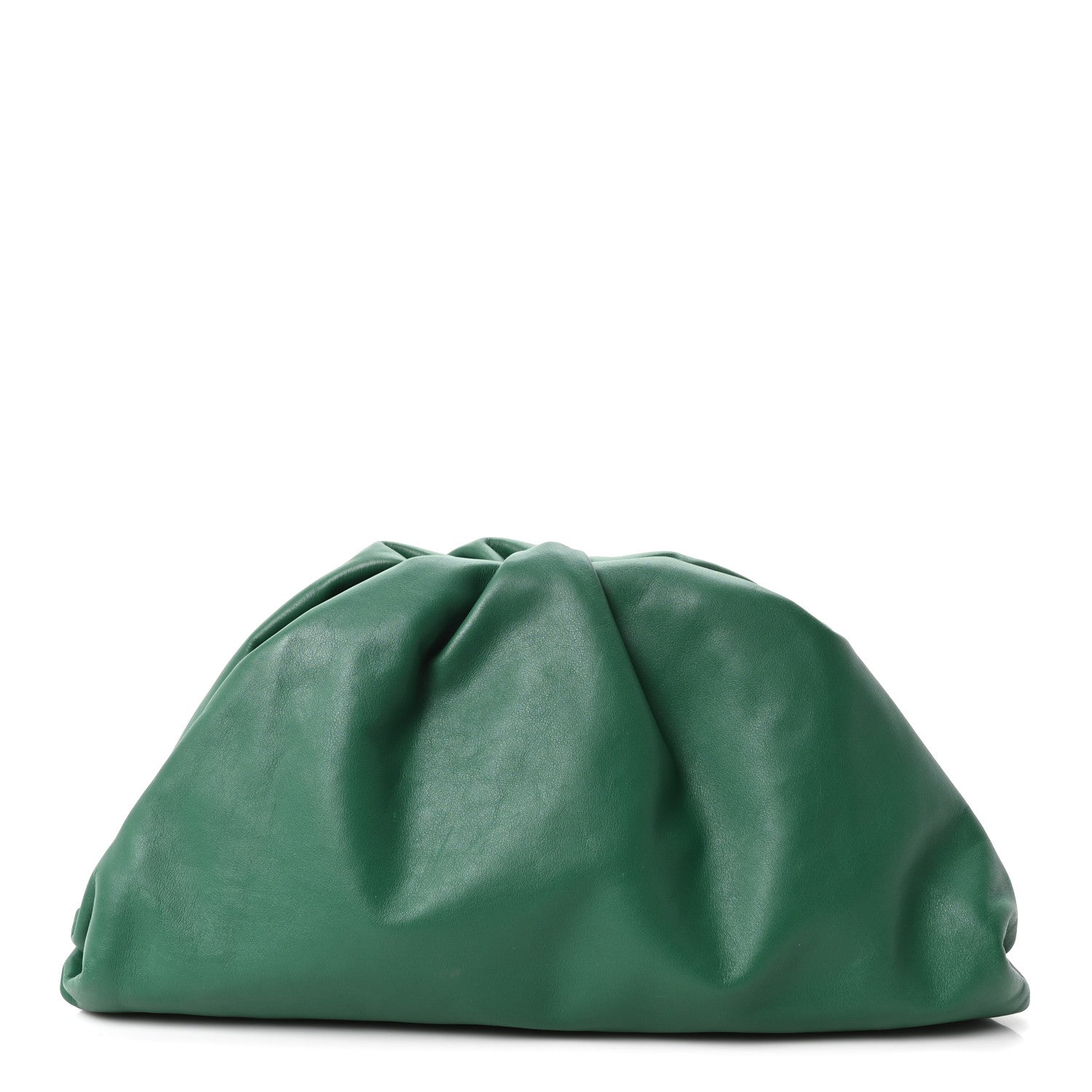 Bottega Veneta Smooth Butter Calf The Pouch Oversized Clutch Racing Green 1 of 10