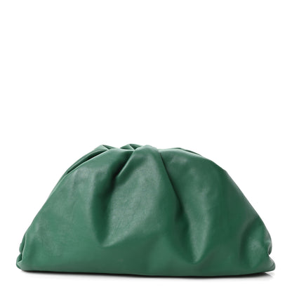 Bottega Veneta Smooth Butter Calf The Pouch Oversized Clutch Racing Green 1 of 10