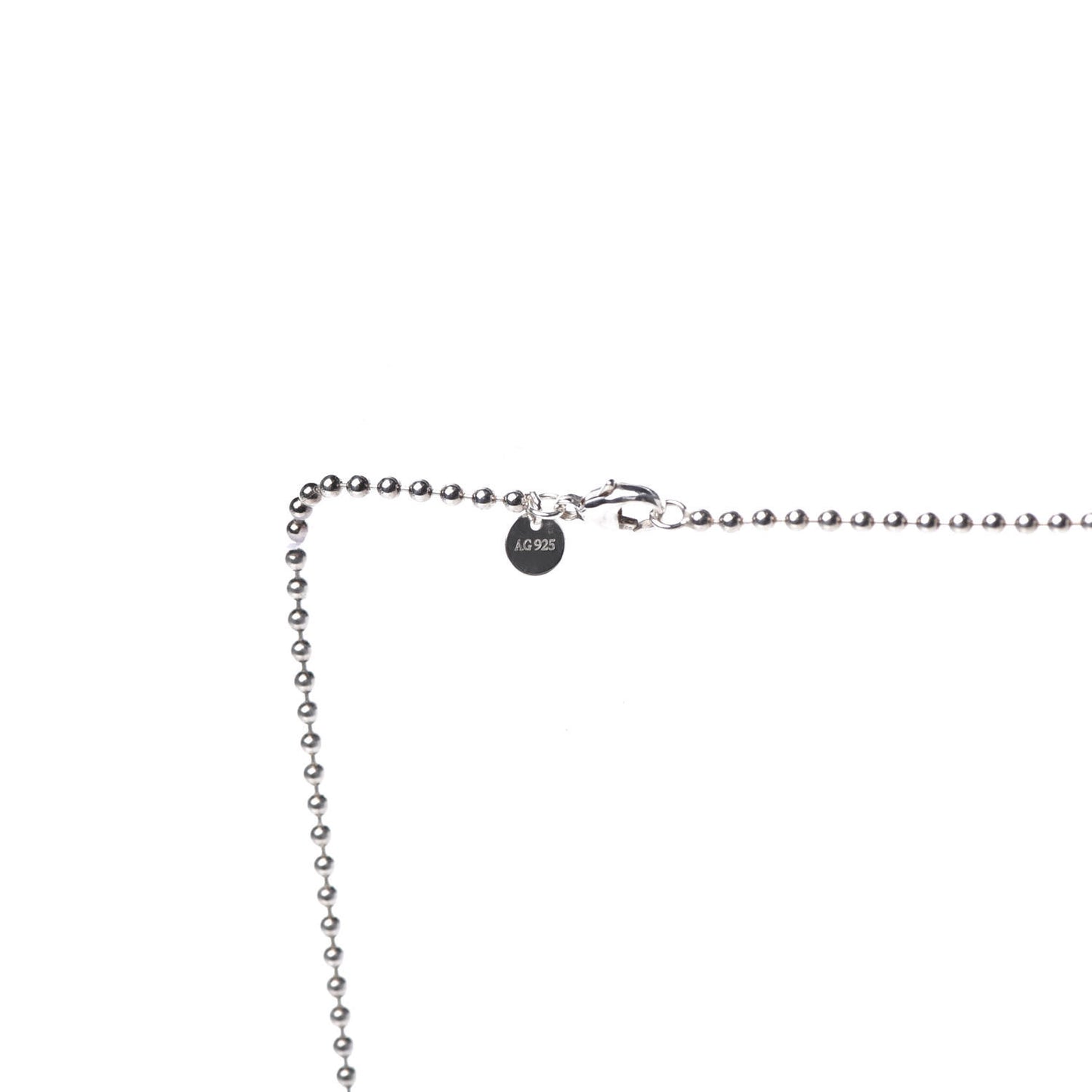 Sterling Silver 1837 Dog Tag Pendant Necklace