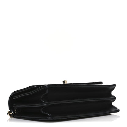 Chanel Lambskin Quilted Trendy CC Dual Handle Clutch With Chain Black 4 of 12