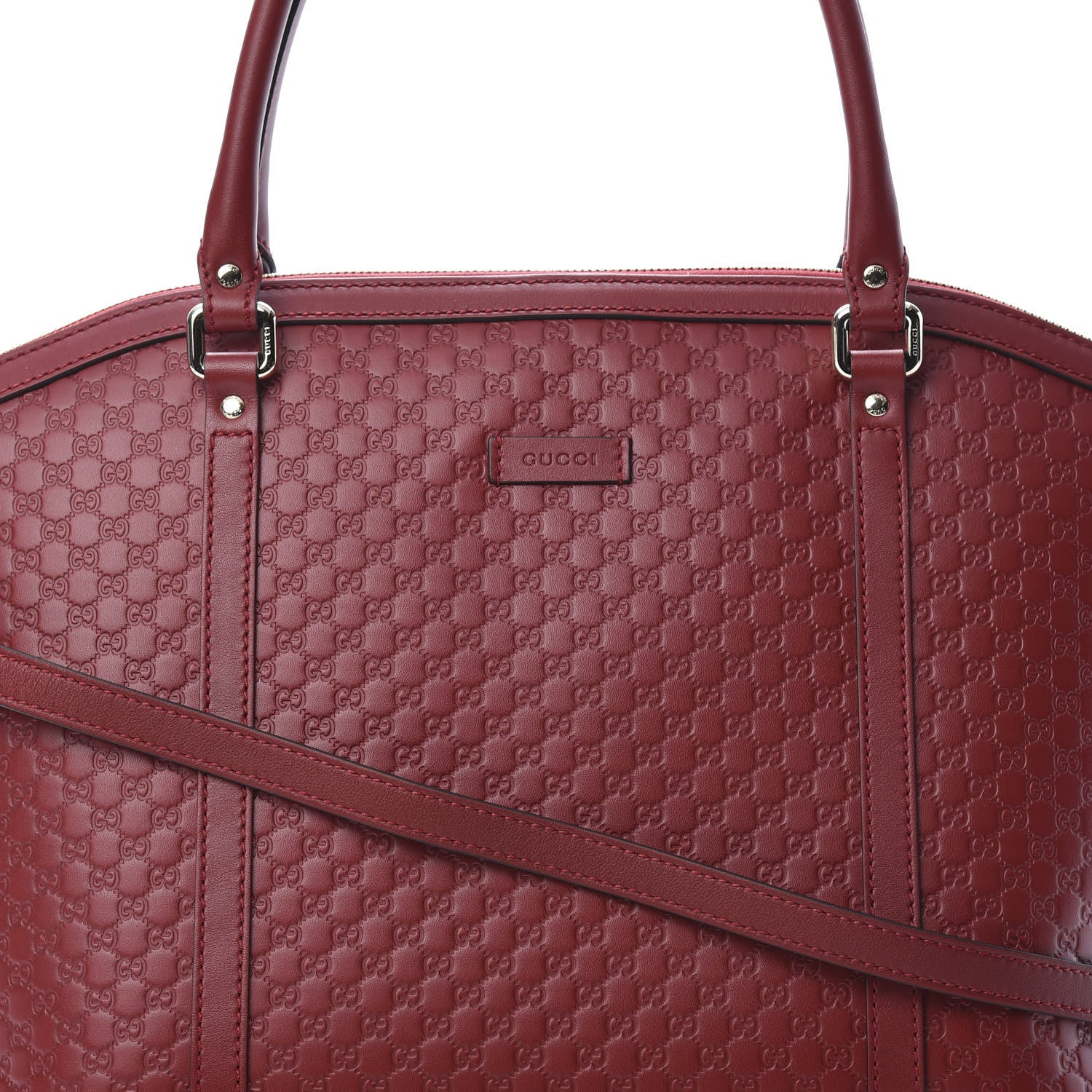 Gucci Soft Microguccissima Dome Satchel Red 8 of 11