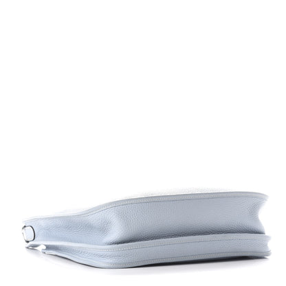 Hermes Taurillon Clemence Evelyne III GM Bleu Lin 4 of 11