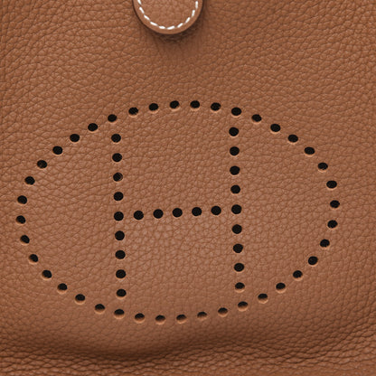Hermes Taurillon Maurice Amazone Evelyne TPM Gold White 10 of 10