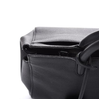 Saint Laurent Grained Calfskin Small Cabas Rive Gauche Black 18 of 21