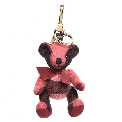 Burberry Cashmere Check Thomas Bear Charm Blush Pink 1 of 5