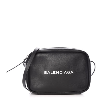 Balenciaga Calfskin Logo S Everyday Camera Bag Black 1 of 9