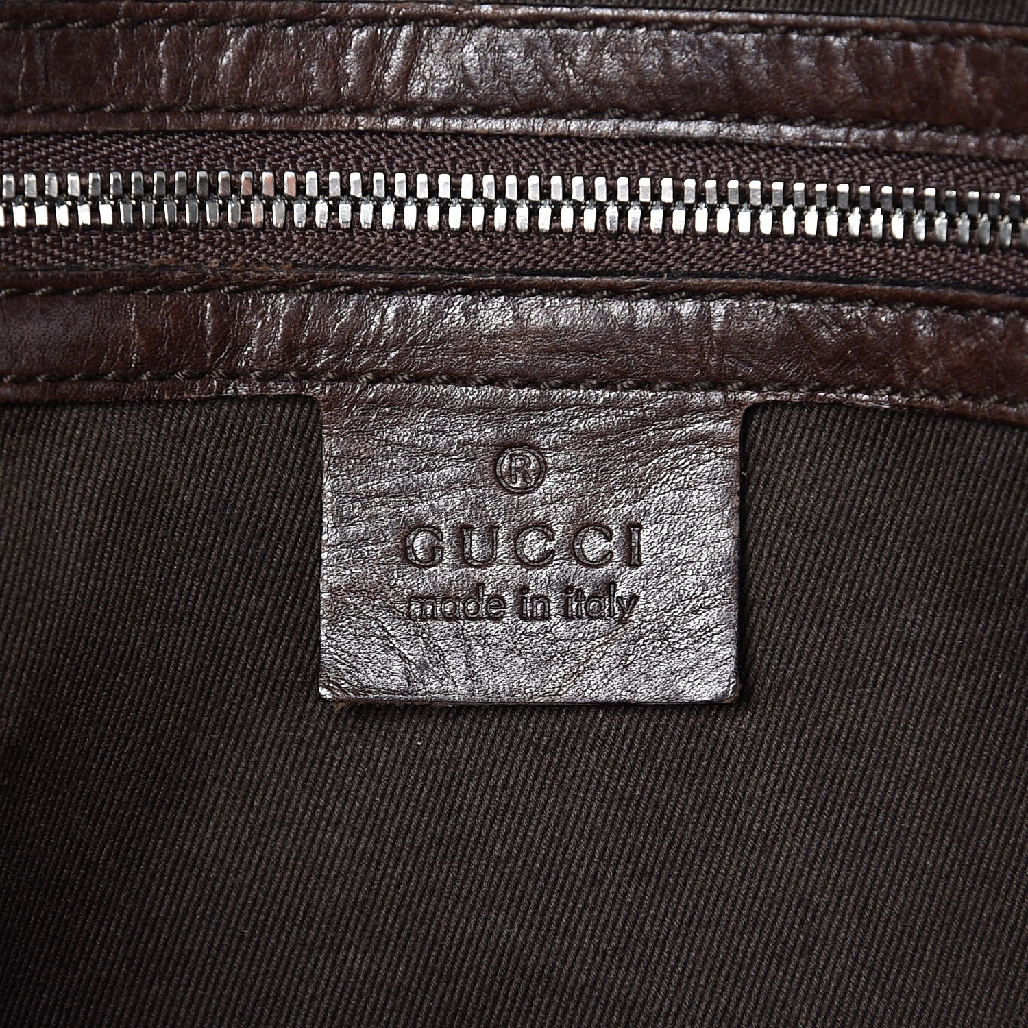Gucci Canvas Calfskin Web GG Reins Zip Up Tote Bag Tan Brown 6 of 12