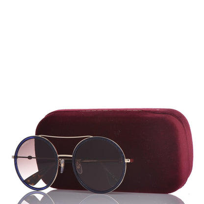 Gucci Round Glitter Sunglasses GG0061S Blue 7 of 7
