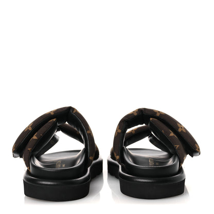 Louis Vuitton Nylon Monogram LV Pool Pillow Flat Comfort Mule 37 Cacao Brown 37 Cacao Brown 6 of 14
