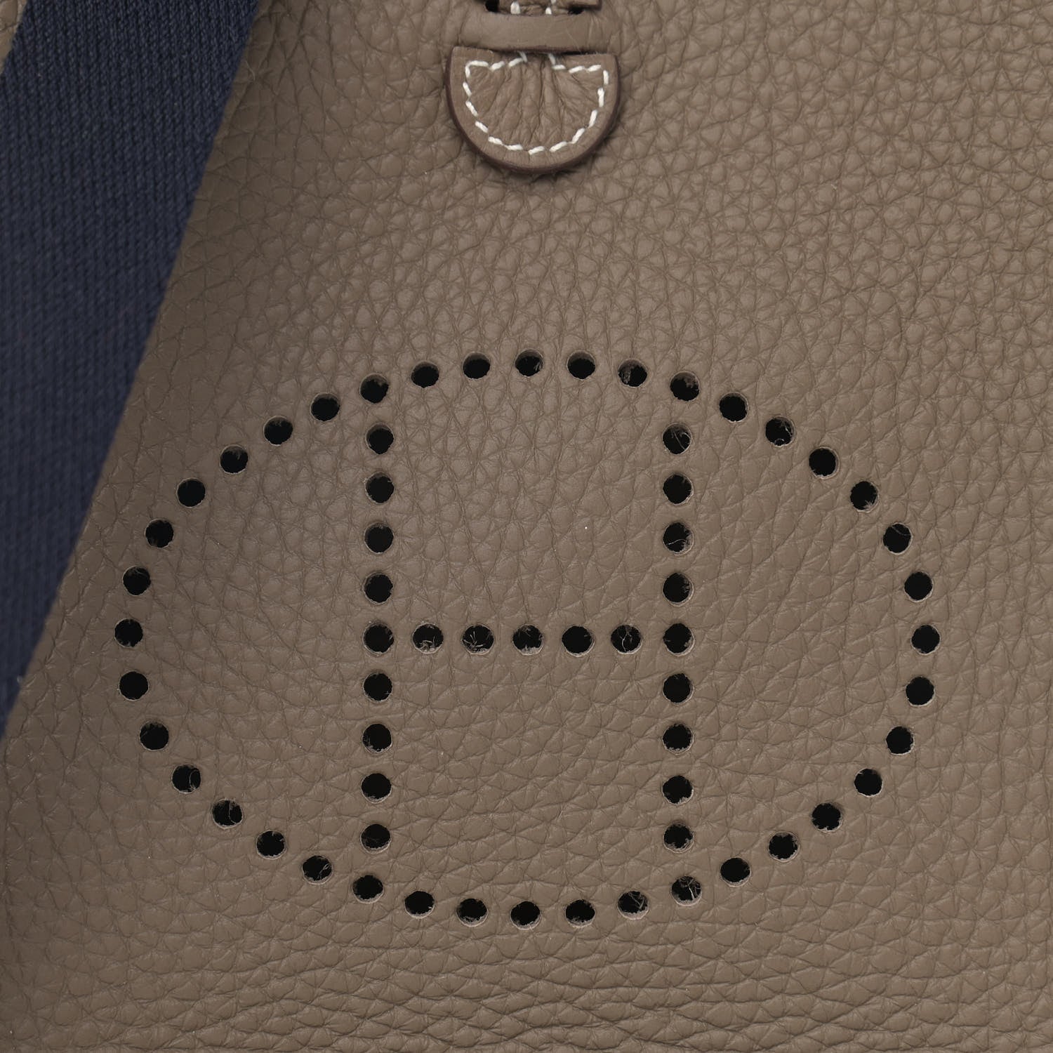 Hermes Taurillon Clemence Amazone Evelyne TPM Etoupe Bleu Indigo 8 of 11