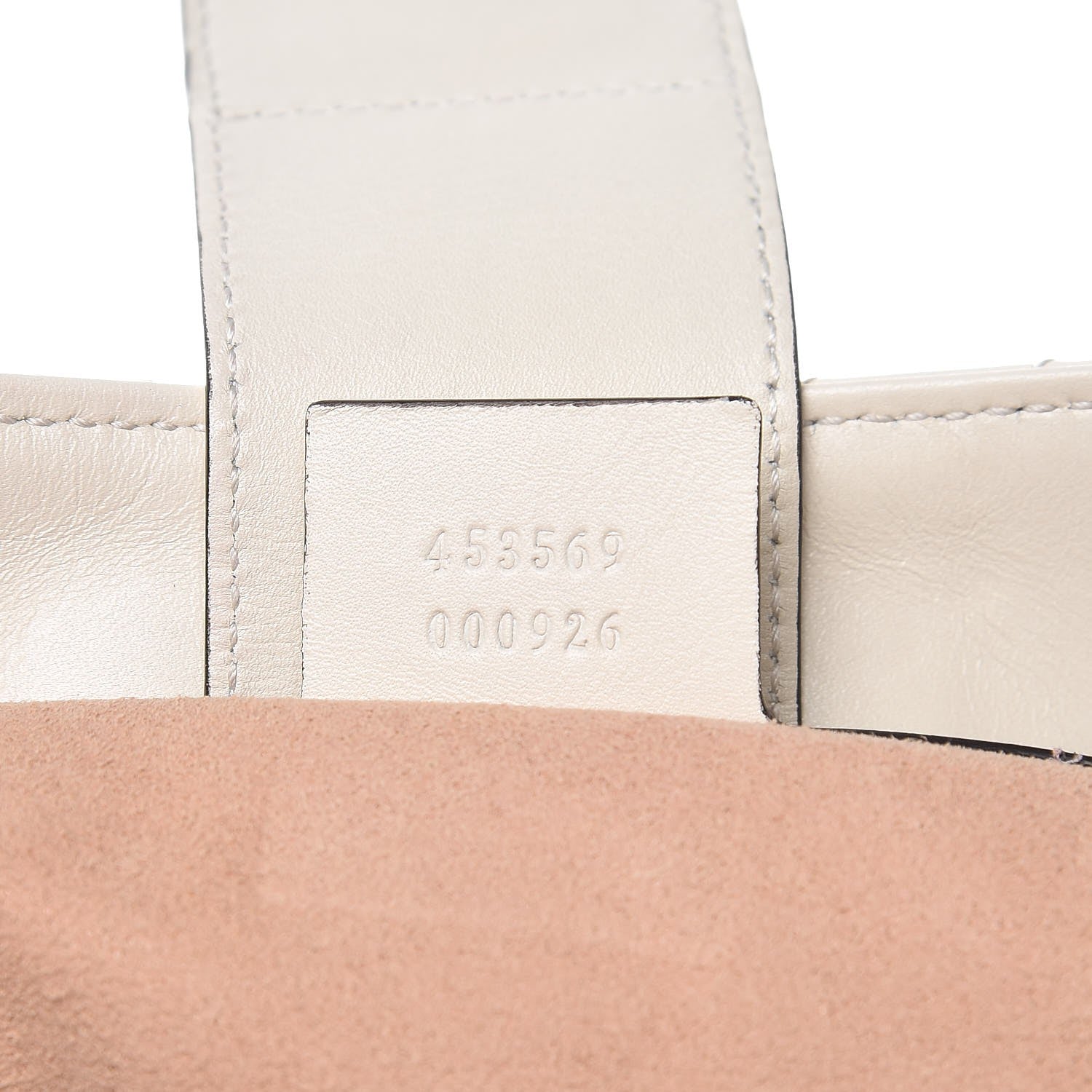 Gucci Calfskin Matelasse Medium GG Marmont Shoulder Tote Bag White 7 of 9