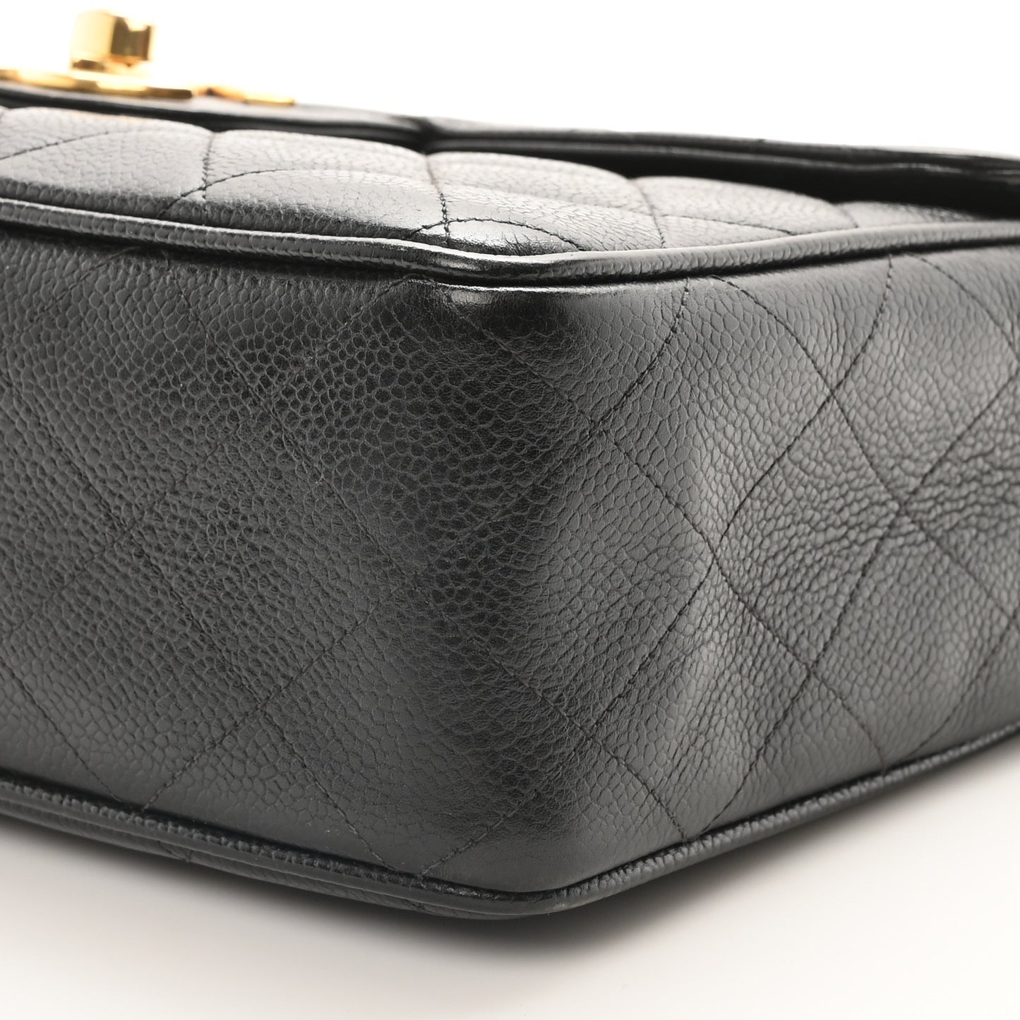 Caviar Quilted XL Jumbo Single Flap Black
