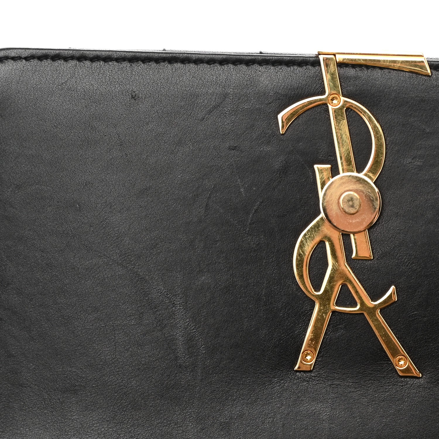 Saint Laurent Lambskin Matelasse Monogram Medium Vicky Chain Bag Black 11 of 15