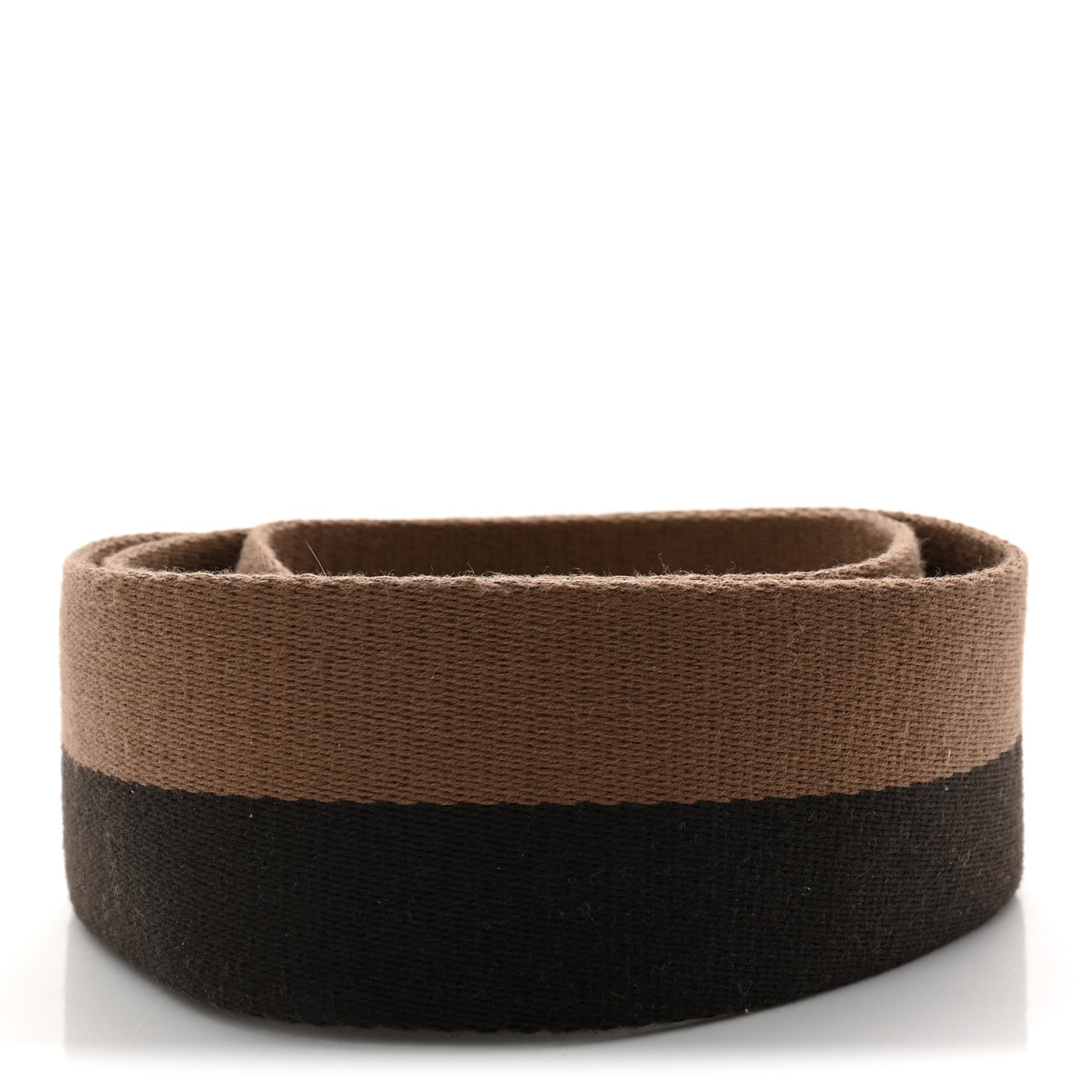 Canvas Vitello King Bi-Color Baguette Strap Beige