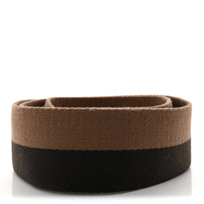 Fendi Canvas Vitello King Bi-Color Baguette Strap Beige 2 of 3