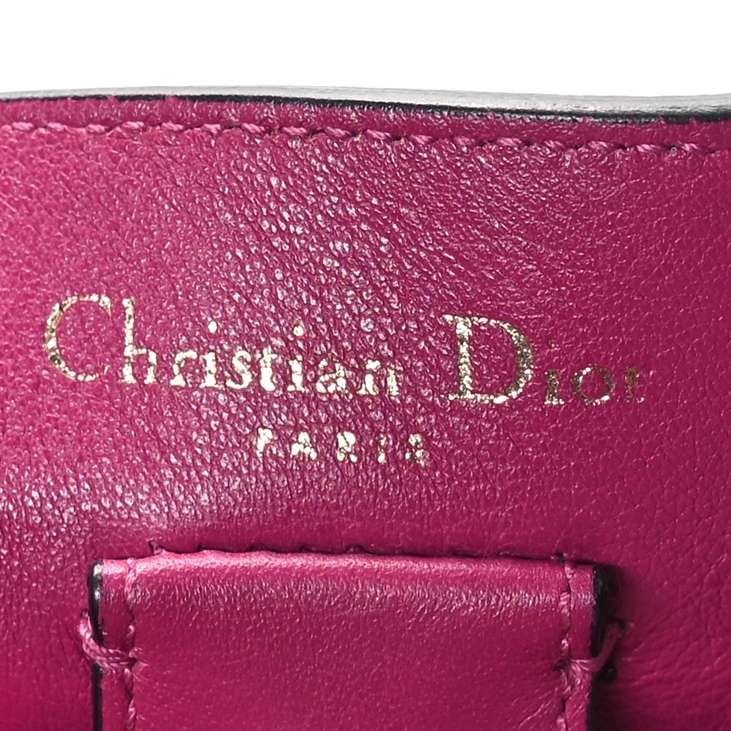 Christian Dior Bullcalf Medium Diorissimo Tote Black Rose Indien 7 of 12