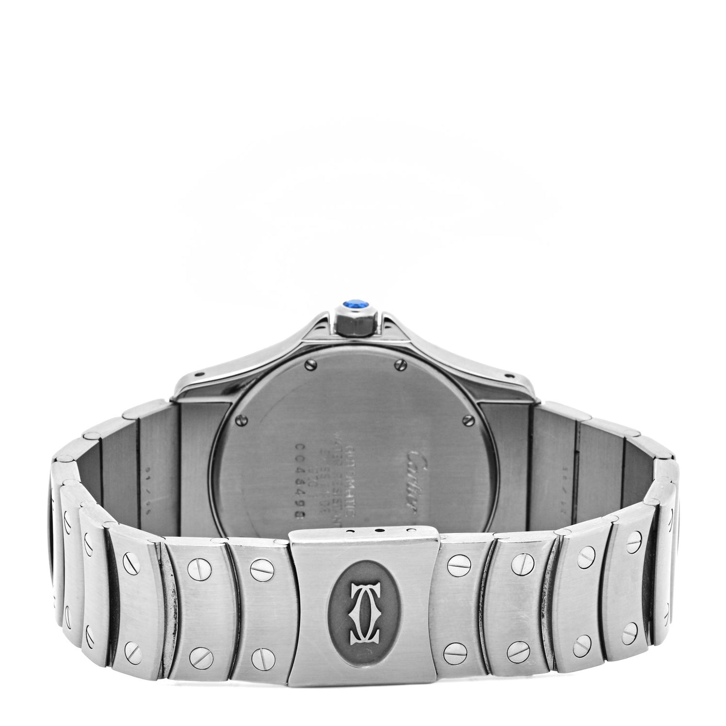 Stainless Steel 33mm Santos Ronde Automatic Watch