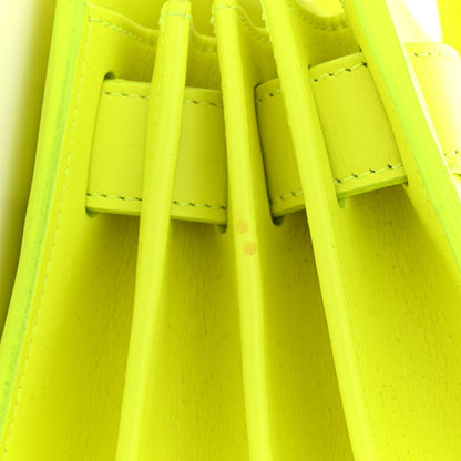 Saint Laurent Calfskin Small Sac De Jour Bag Neon Yellow 22 of 22