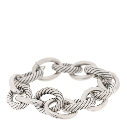 David Yurman Sterling Silver 17mm Extra Large Oval Link Bracelet 1 of 3