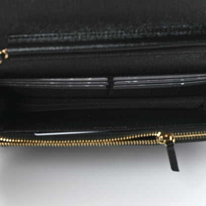 Chanel Caviar Quilted Golden Class Wallet On Chain WOC Black 5 of 10