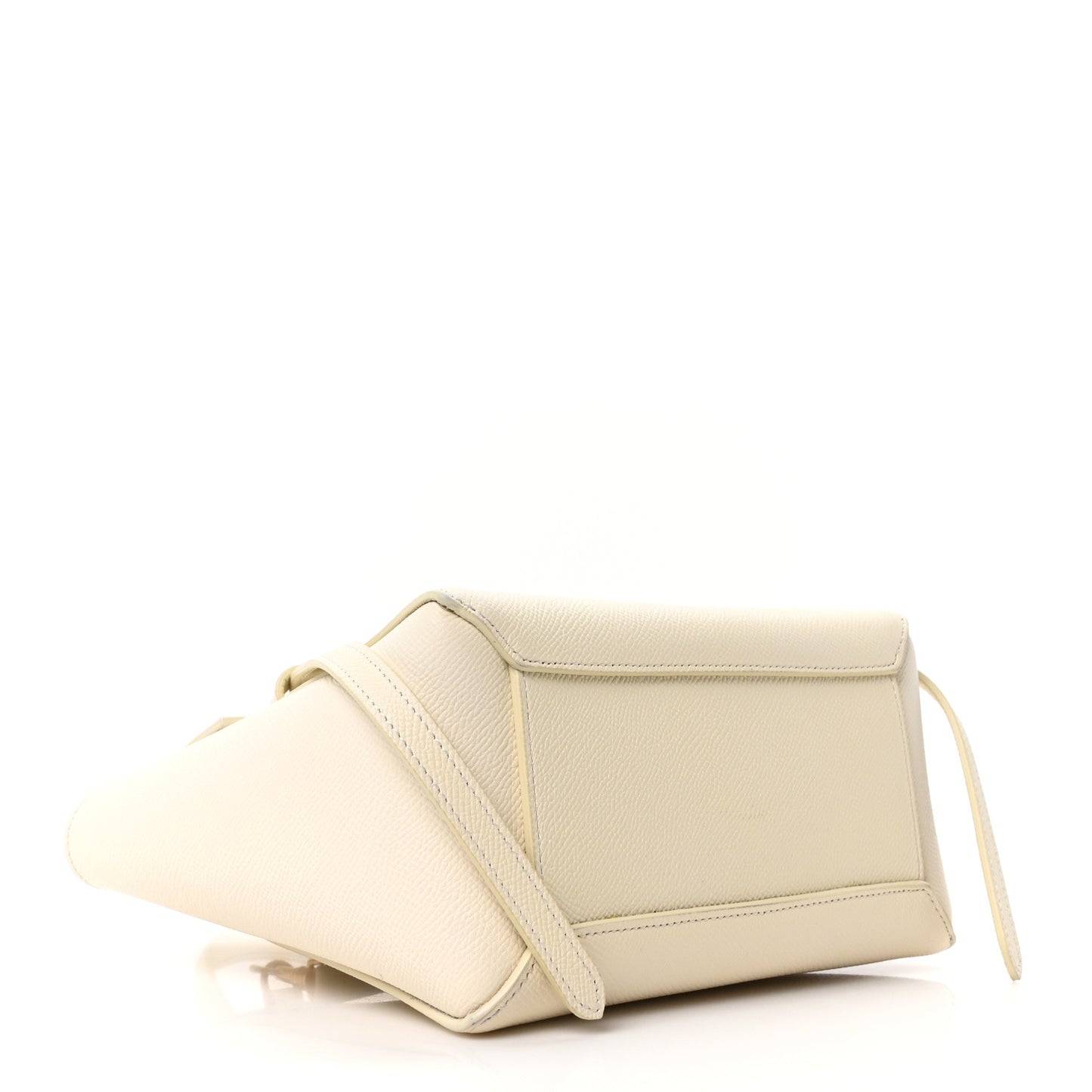 Grained Calfskin Nano Belt Bag Chalk