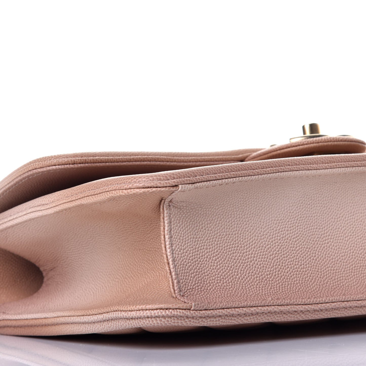 Caviar Quilted Medium Sunset On The Sea Flap Beige