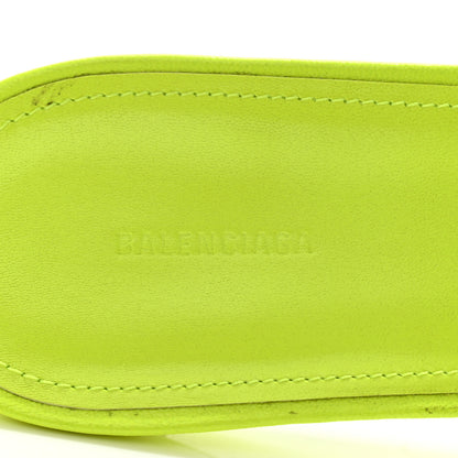 Balenciaga Agneau Arena Cagole 50mm Slide Sandals 41.5 Fluo Yellow 5 of 12