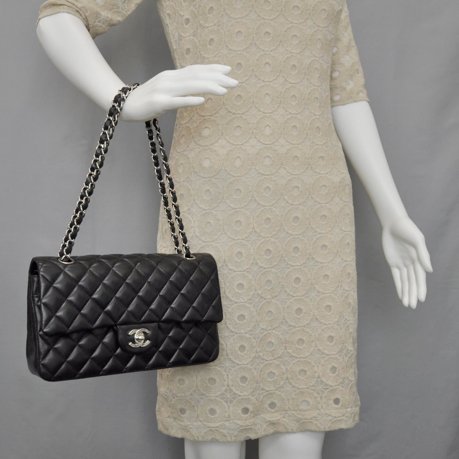 Chanel Lambskin Medium Double Flap Black 2 of 11