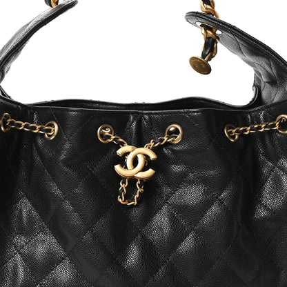 Chanel Caviar Quilted Small Chanel 25 Handbag Black 8 of 11