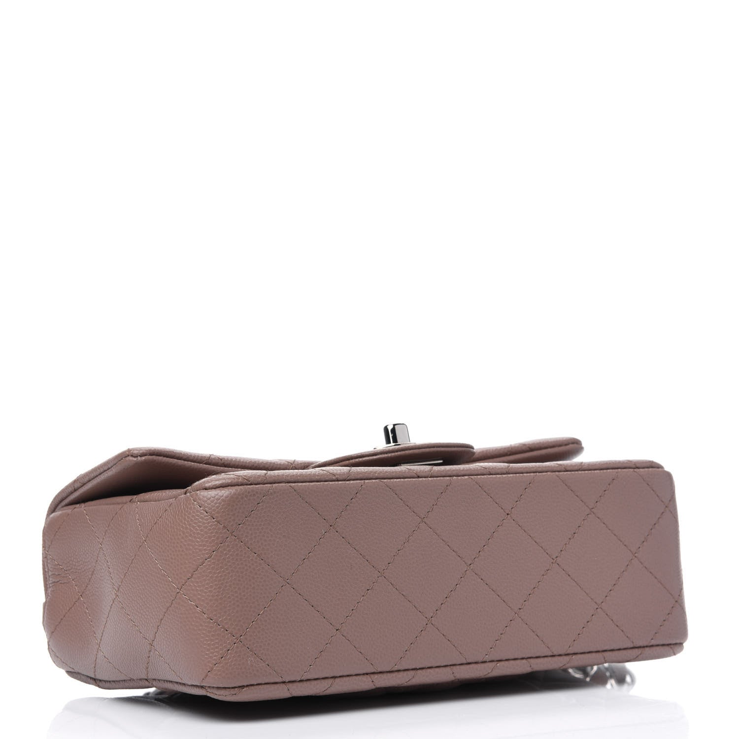 Chanel Caviar Quilted Mini Rectangular Flap Dark Beige 3 of 5
