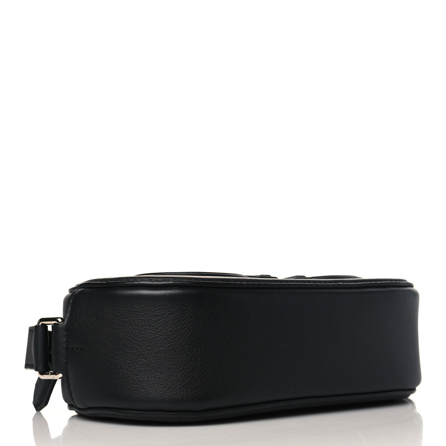 Salvatore Ferragamo Calfskin Double Gancio Crossbody Bag Black 4 of 8