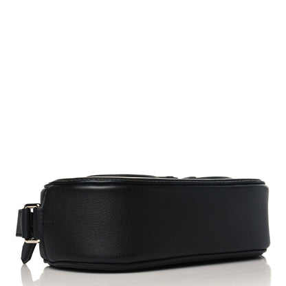 Salvatore Ferragamo Calfskin Double Gancio Crossbody Bag Black 4 of 8
