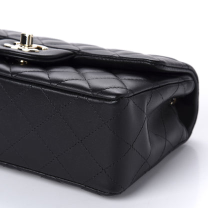 Chanel Lambskin Quilted Mini Rectangular Flap Black 7 of 11