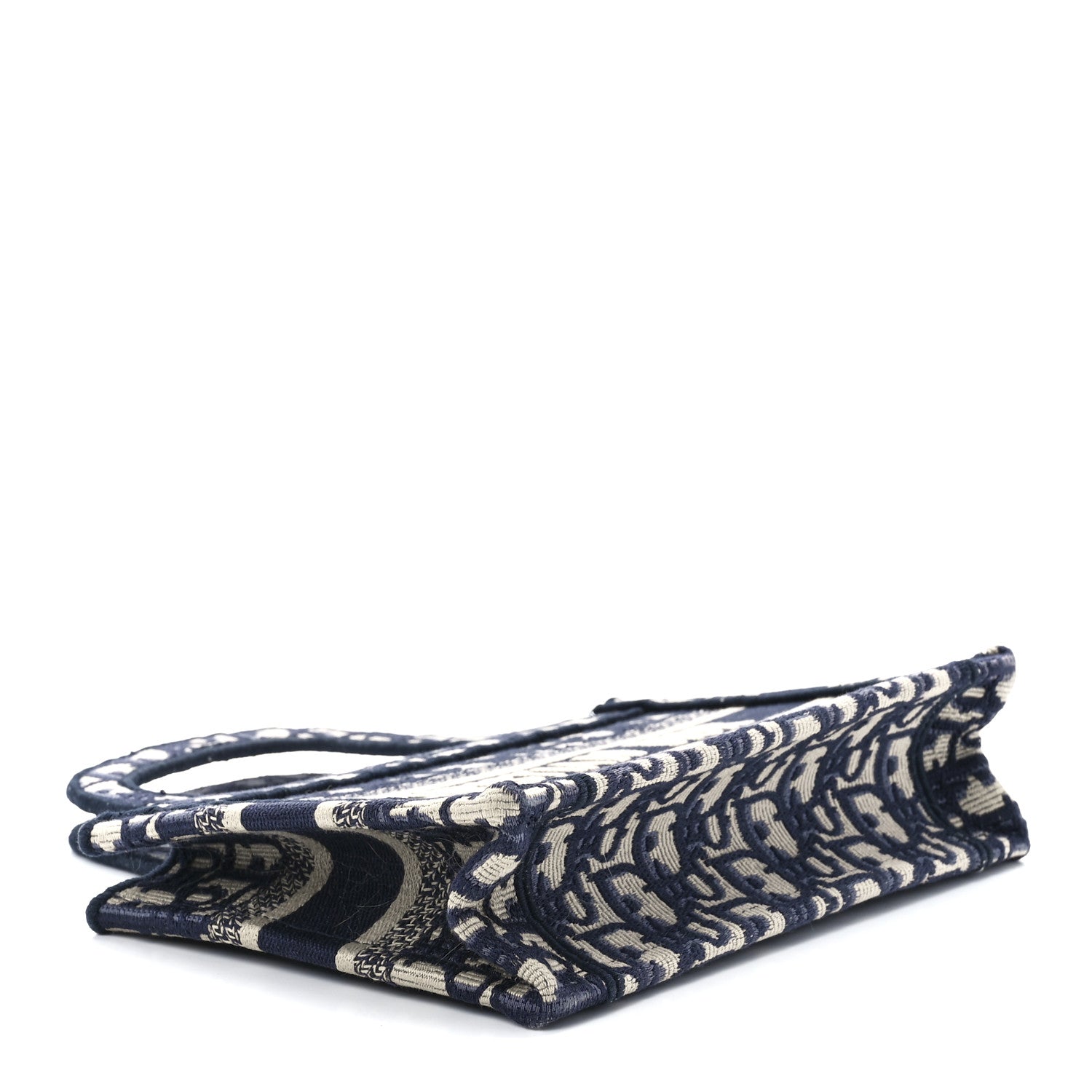 Christian Dior Oblique Mini Book Tote Blue Multicolor 4 of 10