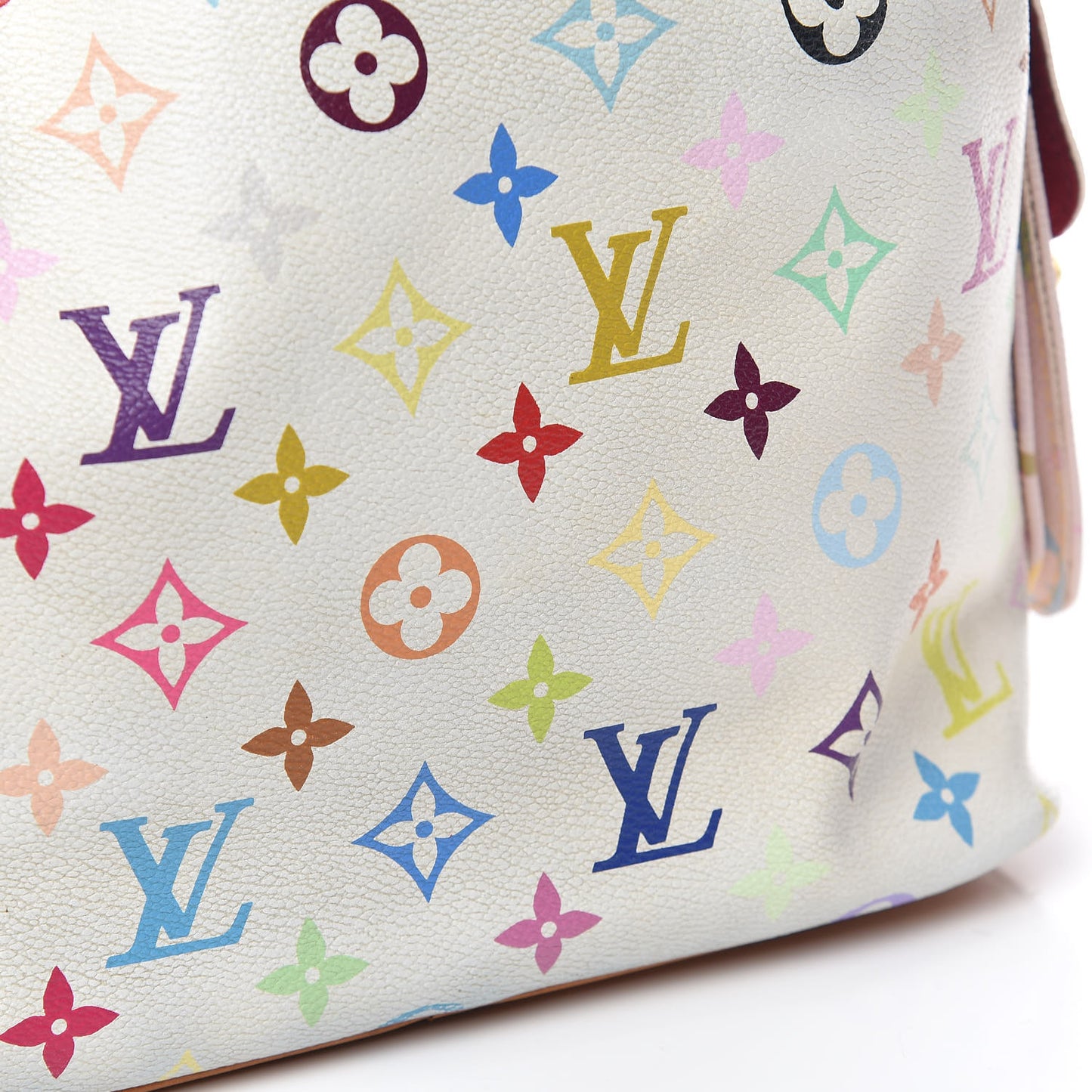 Monogram Multicolor Petit Noe White