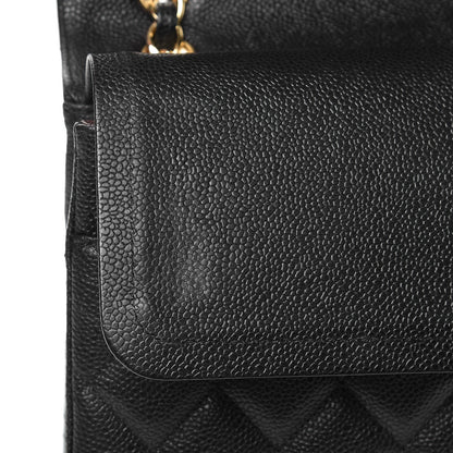 Chanel Caviar Quilted Maxi Double Flap Black 10 of 13