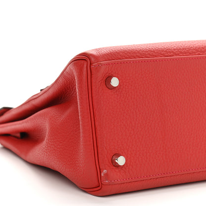 Hermes Taurillon Clemence Kelly Retourne 28 Rouge Casaque 8 of 22