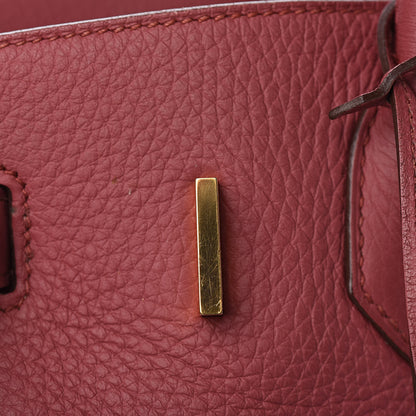 Hermes Taurillon Clemence Birkin 30 Bois de Rose 20 of 33