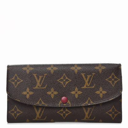 Louis Vuitton Monogram Emilie Wallet Fuchsia 1 of 7