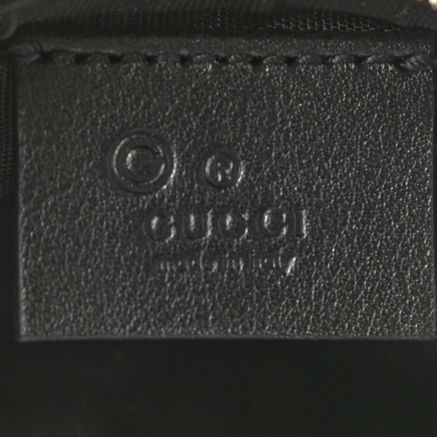 Gucci Microguccissima Key Ring Coin Case Black 6 of 9