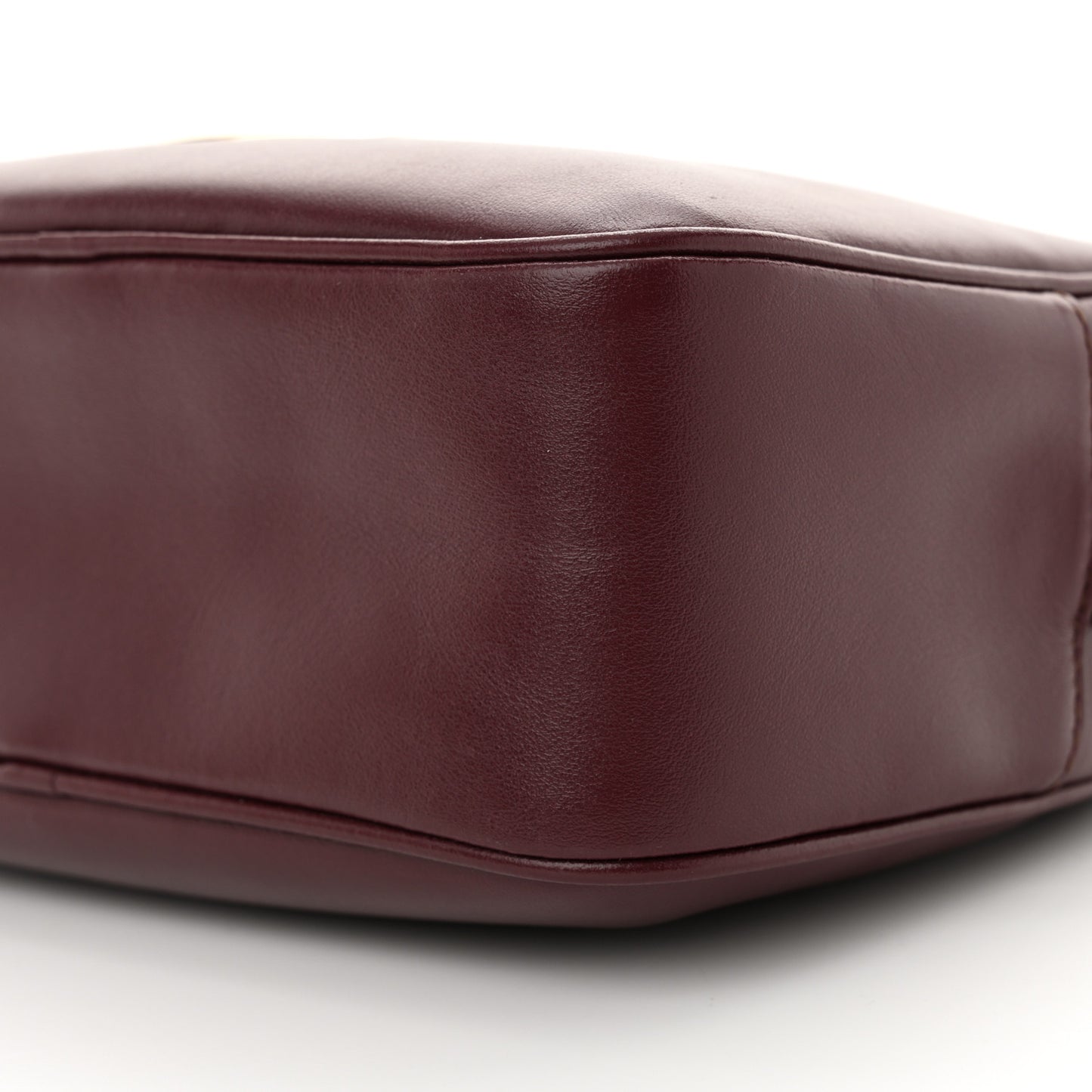 Calfskin Vela Camera Crossbody Bag Burgundy