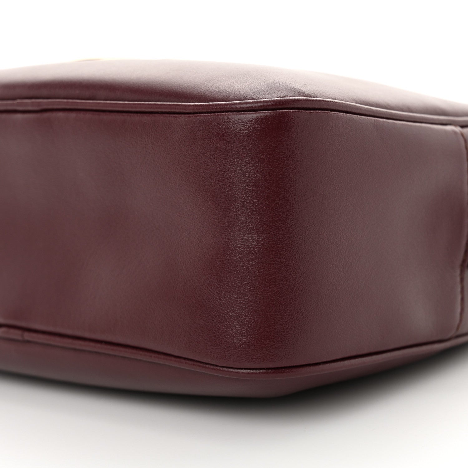 Salvatore Ferragamo Calfskin Vela Camera Crossbody Bag Burgundy 9 of 9