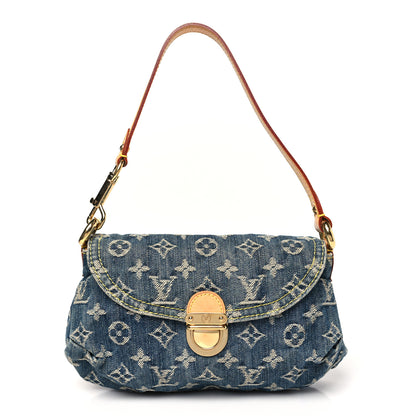 Louis Vuitton Monogram Denim Mini Pleaty Blue 1 of 9