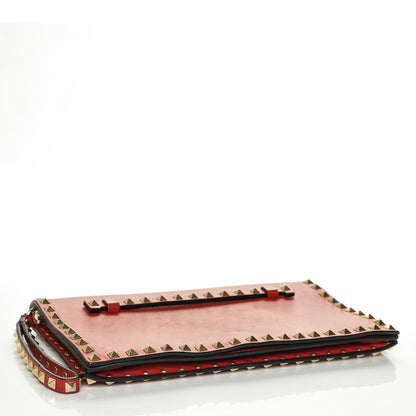 Valentino Garavani Nappa Rockstud Wristlet Clutch Rosso Valentino 4 of 9