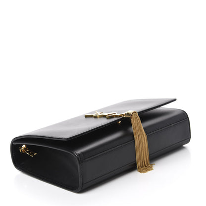 Saint Laurent Smooth Calfskin Medium Classic Monogram Kate Tassel Satchel Black 4 of 10