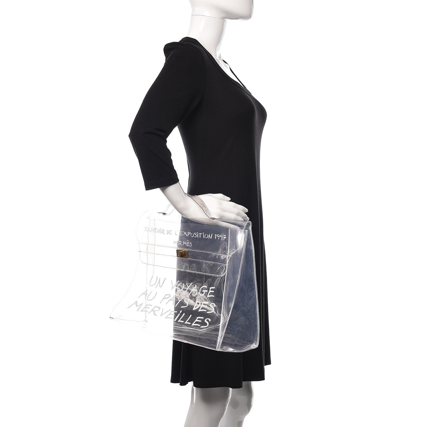 Hermes Vinyl Souvenir De L'Exposition Kelly Transparent 2 of 11