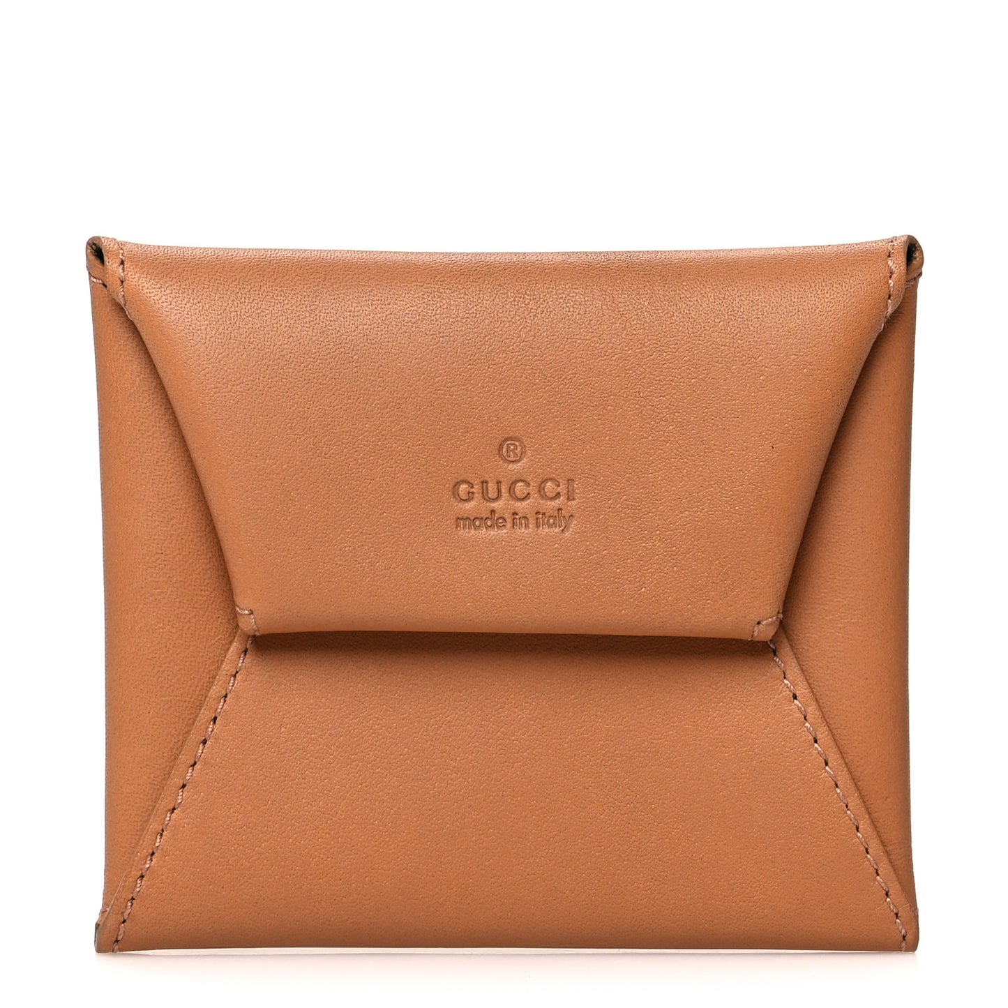 Calfskin Coin Pouch Brown