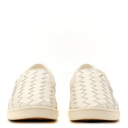 Bottega Veneta Nappa Intrecciato Mens Sawyer Slip On Sneakers 46 White 3 of 10